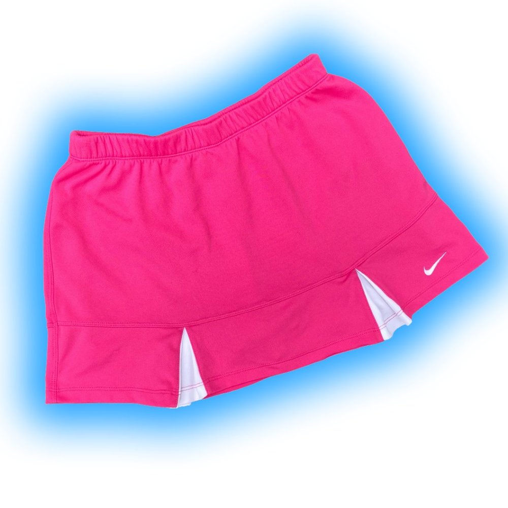 Y2K HOT PINK PLEATED NIKE TENNIS SKIRT